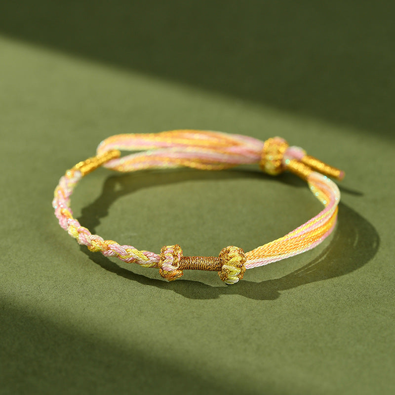 Festival Beads Threading Wear Gold Lucky Bracelets