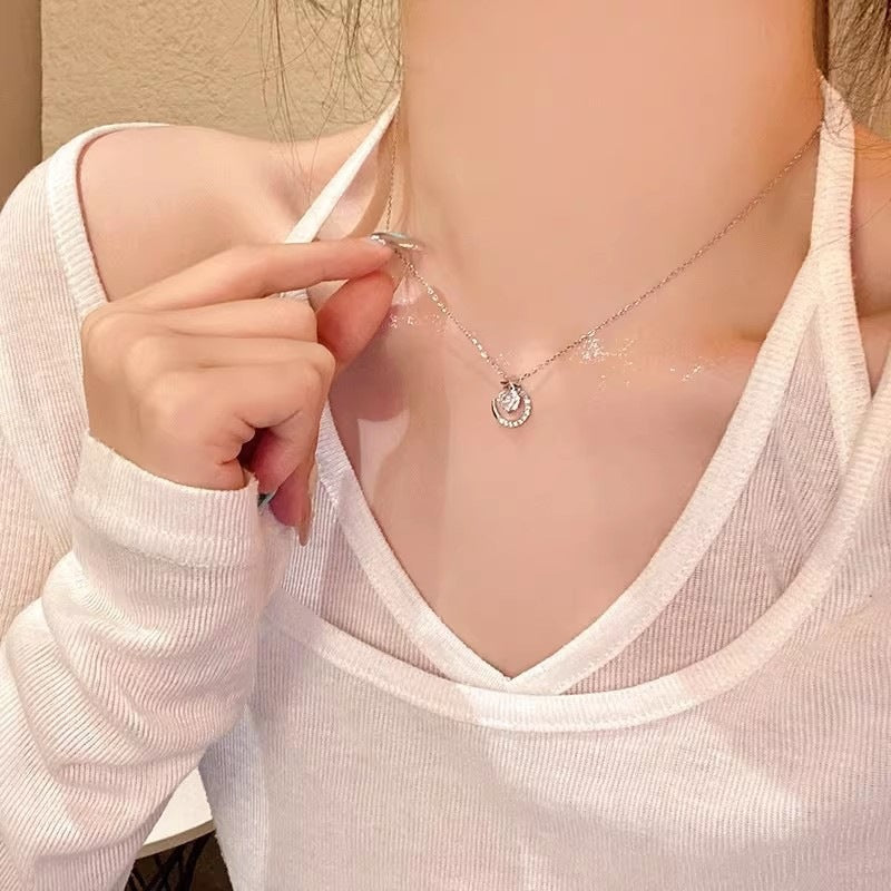 Women's Wind Clavicle Chain Design Love High-grade Necklace