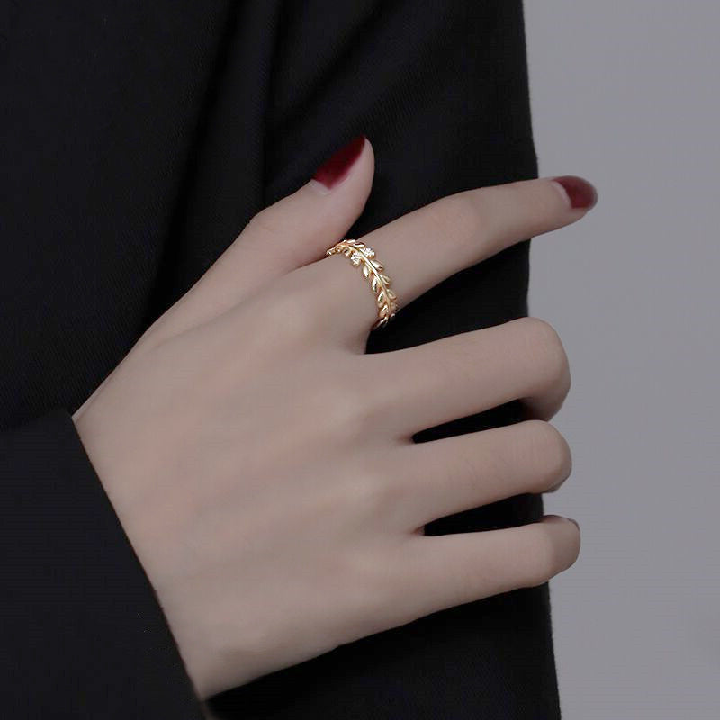 Women's Opening Fresh Temperament Branch Buds Index Ring