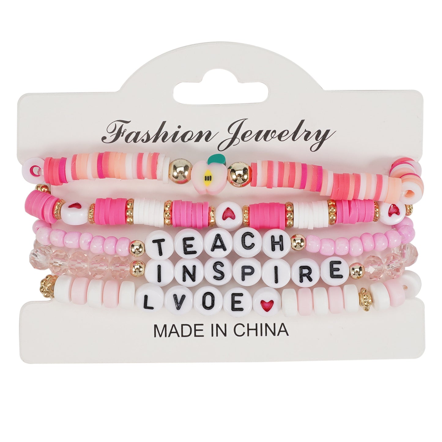 Teacher's Day School Element Beaded Stretch Bracelets