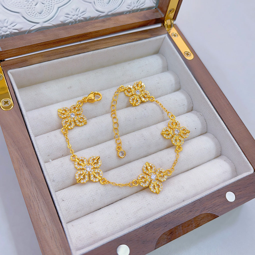 Love Of Butterfly Shop Fashion Double Bracelet