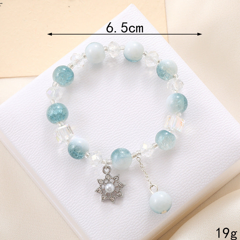Graceful Crystal Super Moonstone Couple Girlfriends Bracelet