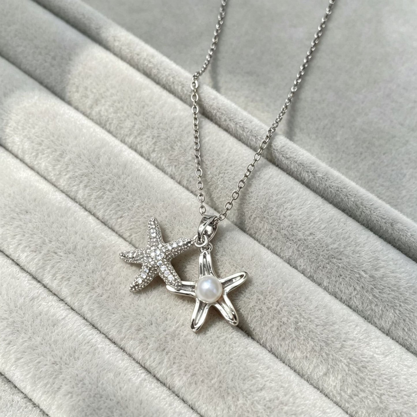 Copper Wind Starfish Niche Design Titanium Steel Pendants