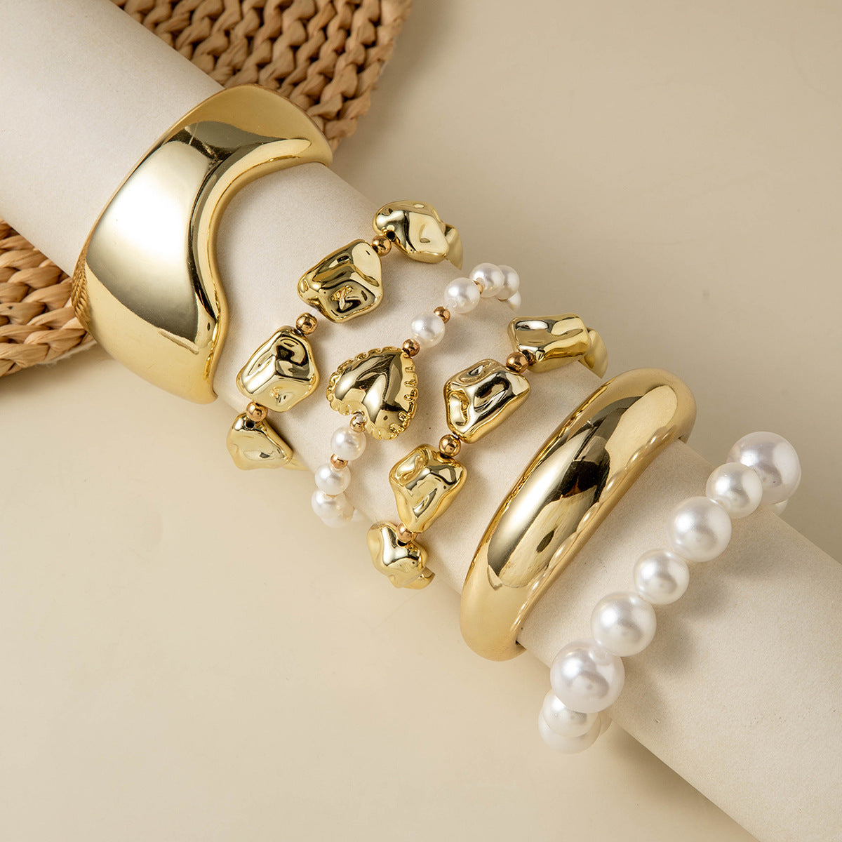 Popular Durable Line Geometric Exaggerated Open-ended Bracelets