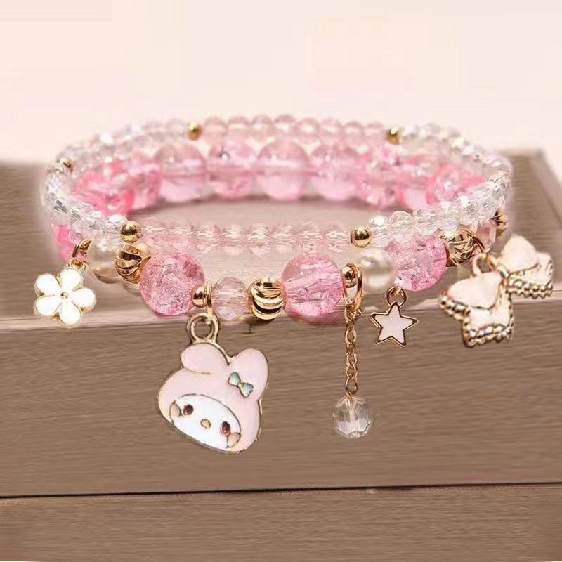 Women's Pearl Korean Super Cute Cartoon Beaded Bracelets