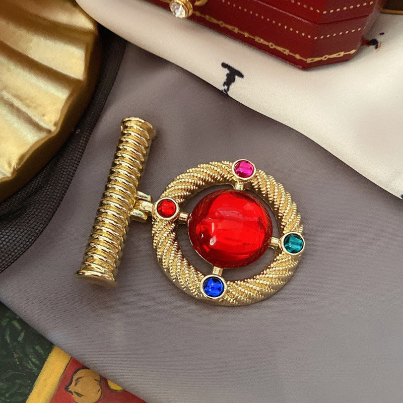 Women's & Men's Style Design Gemstone Brooch Party Dress Jewelry Accessories