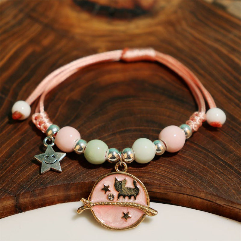 Stall Scenic Spot Woven Female Handmade Knot Ethnic Bracelet