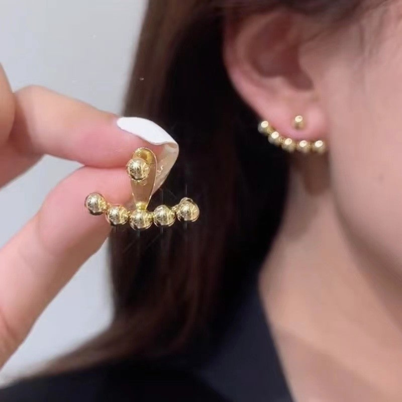 Sier Needle Olivia Wang Heartbeat Ear Earrings