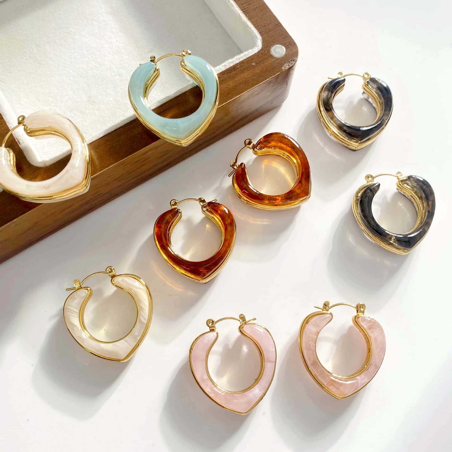 Luxury Fashionable Retro Elegant Resin Versatile Earrings