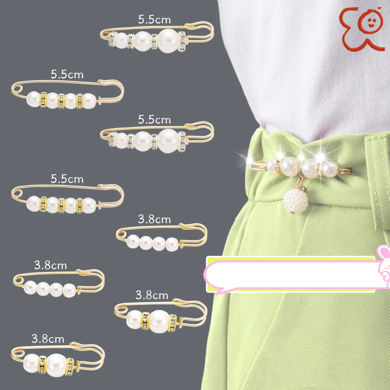Fixed Clothes Clip Slimming Artifact Brooch Brooches