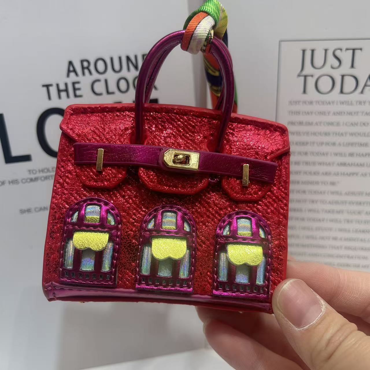 Mini Bag Window Small House Charm Hanging Ornaments