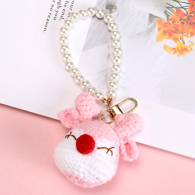 Finished Crocheted Deer Bag Cute Animal Hanging Ornaments