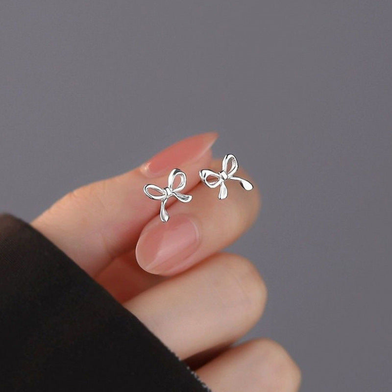 Bow Female Design Niche Affordable Luxury Stud Earrings