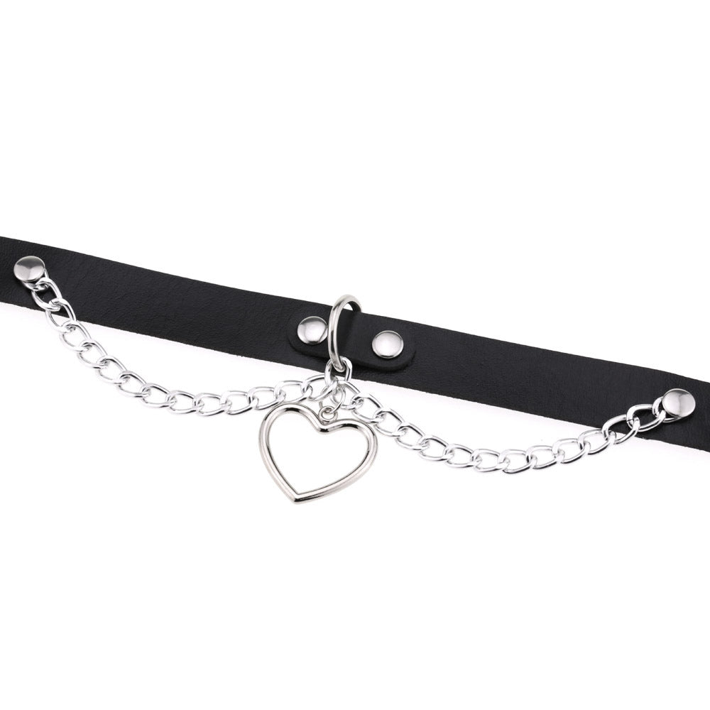 Heart-shaped Clavicle Classic Peach Heart Neck Band Collar