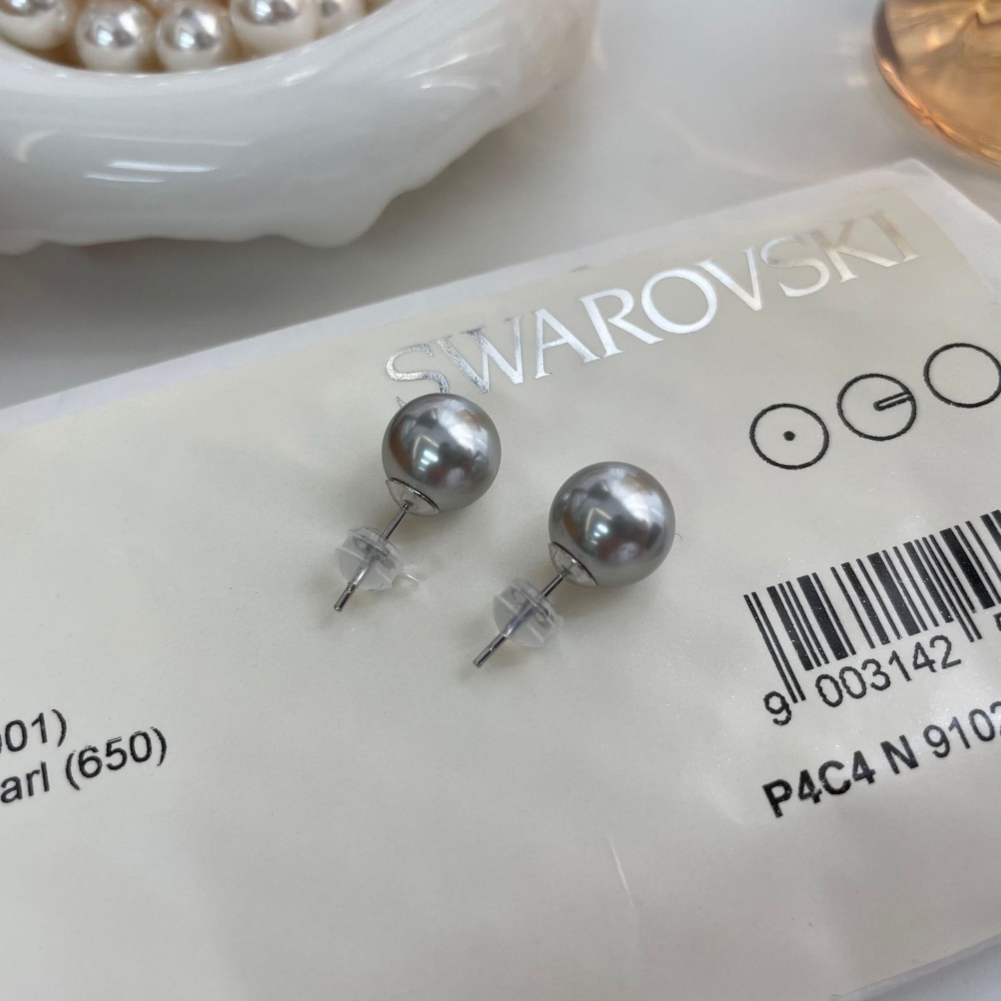 Sterling Sier Pearl Ear Oversized Perfect Earrings