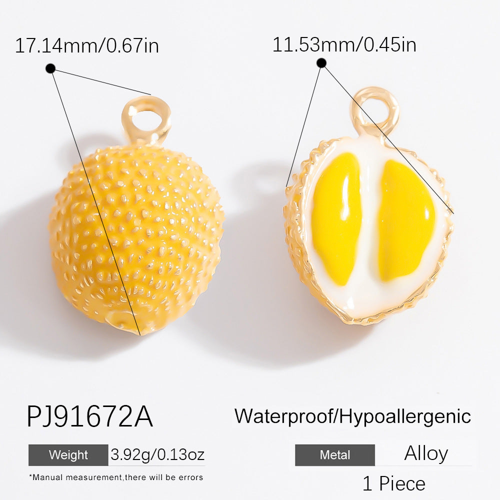 Mini Fruit Cartoon Pastoral Style Three-dimensional Jewelry Accessories