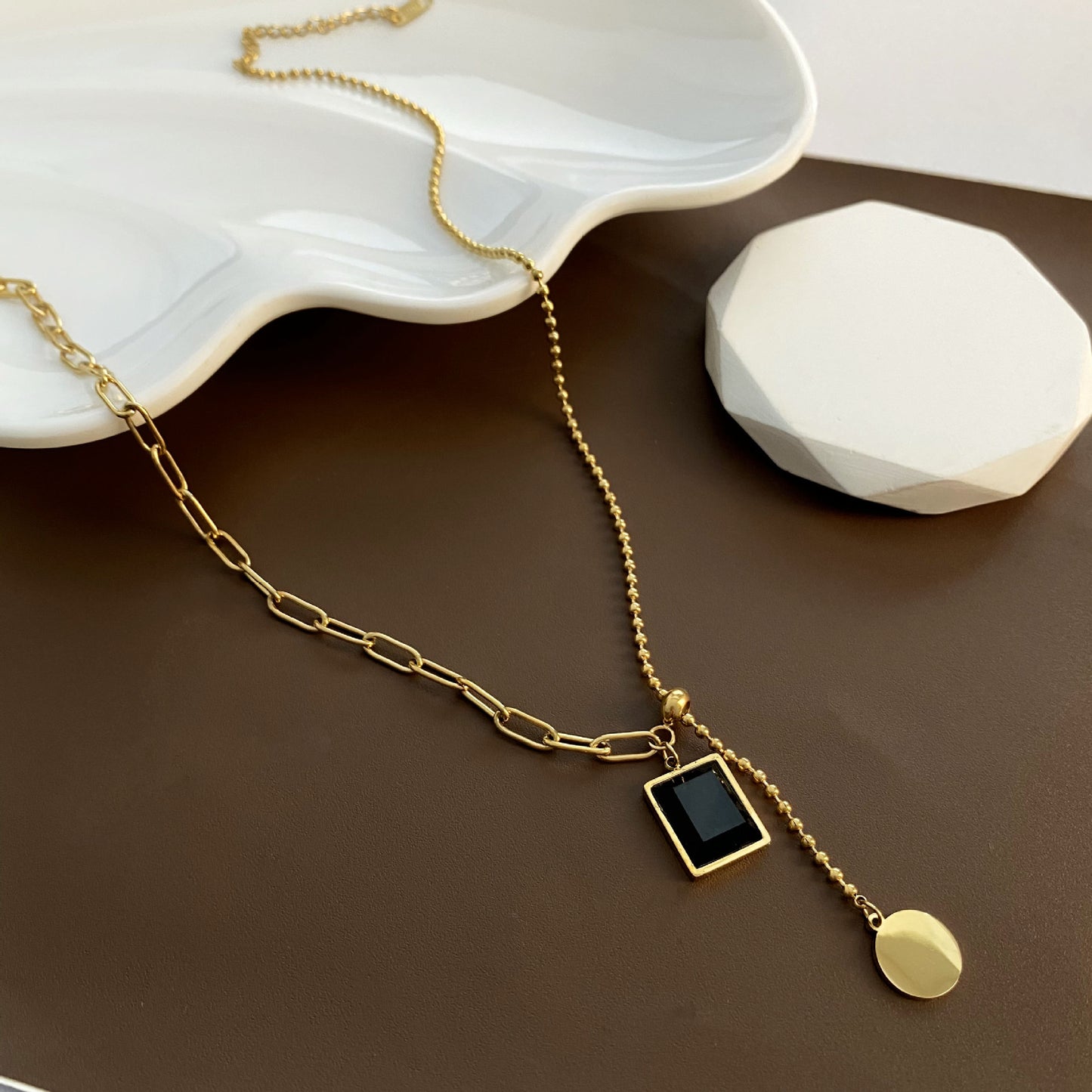 Women's Steel No Fading Size Adjustment Elegant Necklace