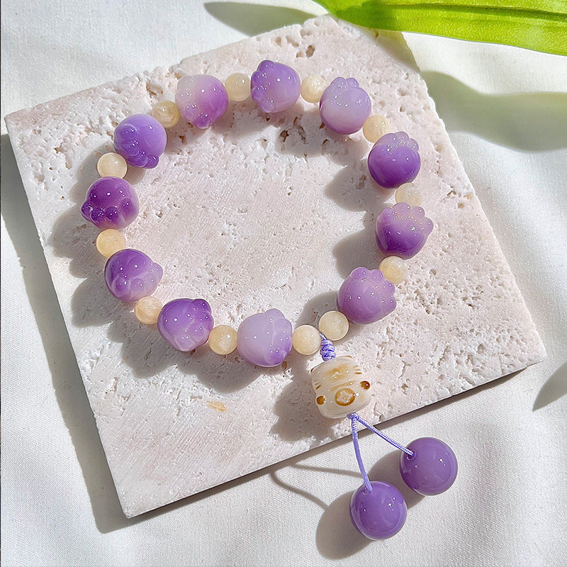 Pear Vortex Carving Cat's Paw Bodhi Pliable Bracelets