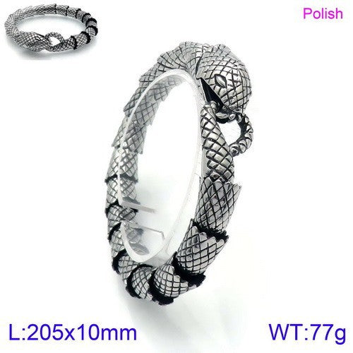 Men's Stainless Steel Snake Fashion Trend Creative Personality Bracelet