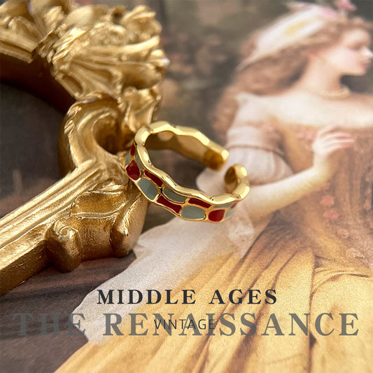 Enamel Vintage Open Mouth Index Finger Artistic Style Bracelets