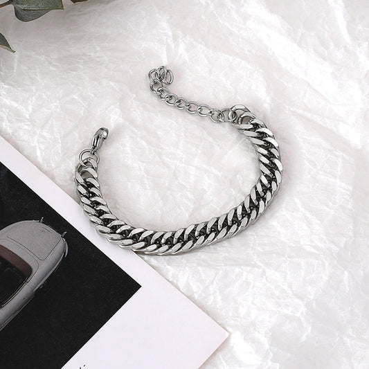 Men's Steel No Fading Cuban Chain Tide Bracelets