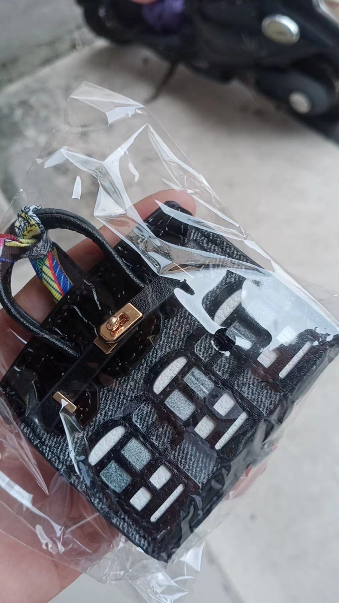 Mini Bag Window Small House Charm Hanging Ornaments