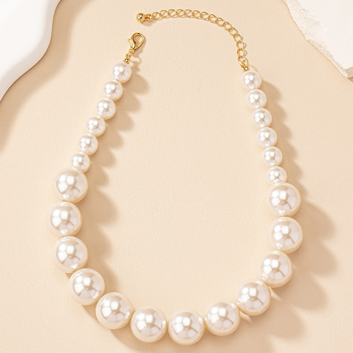 Vintage Beaded Chain Ethnic Imitation Pearl Niche Necklace