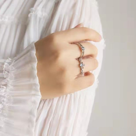 Women's & Men's Niche Couple Crown Lovers Trendy High Sense Ring