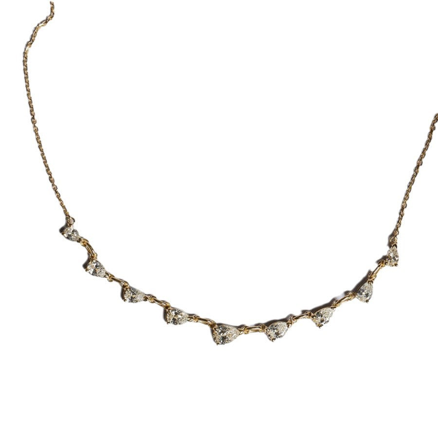 Zircon Oval Round Simple Fashion Furnace Necklaces