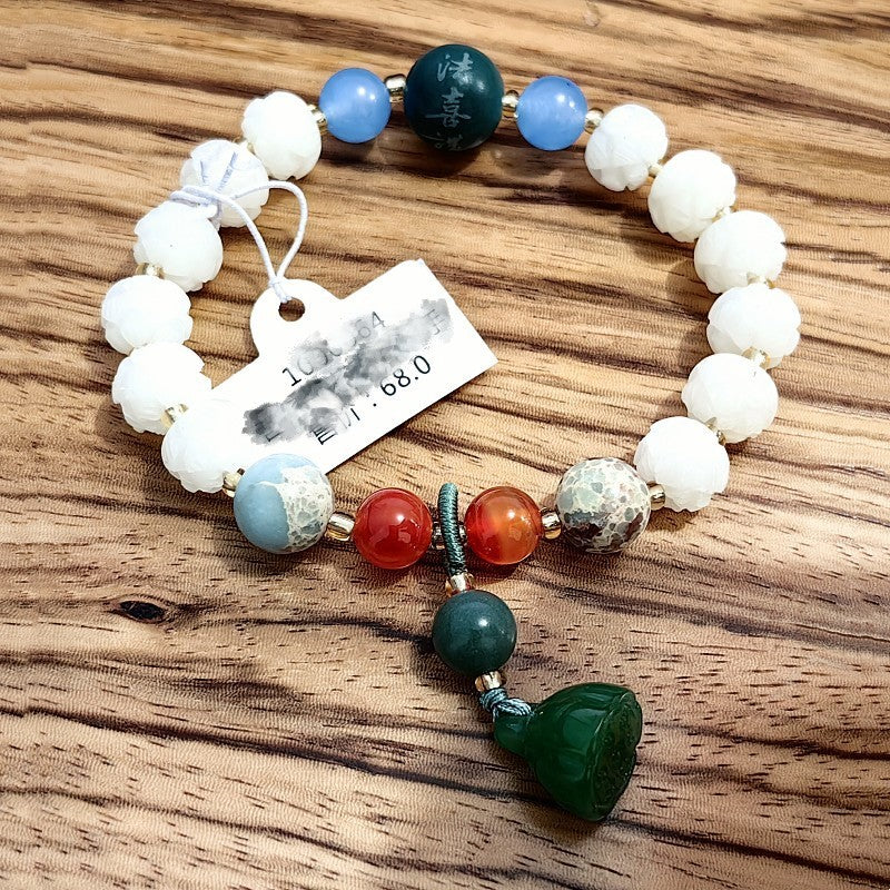 Bodhi Pumpkin Crafts Gift Buddha Beads Bracelet