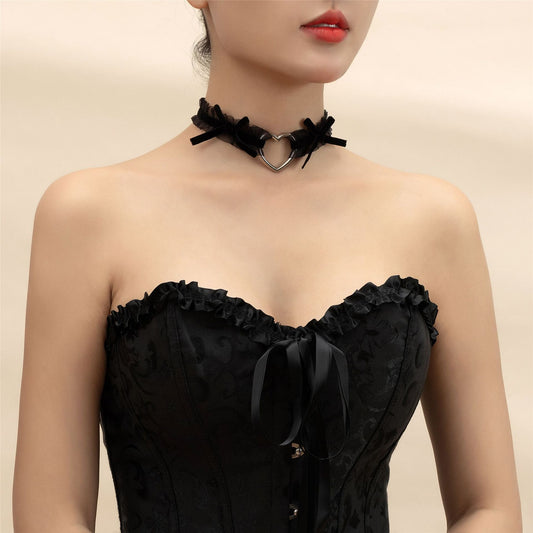 Women's Lace Heart Love Sweet Cool Neck Neckband Collar