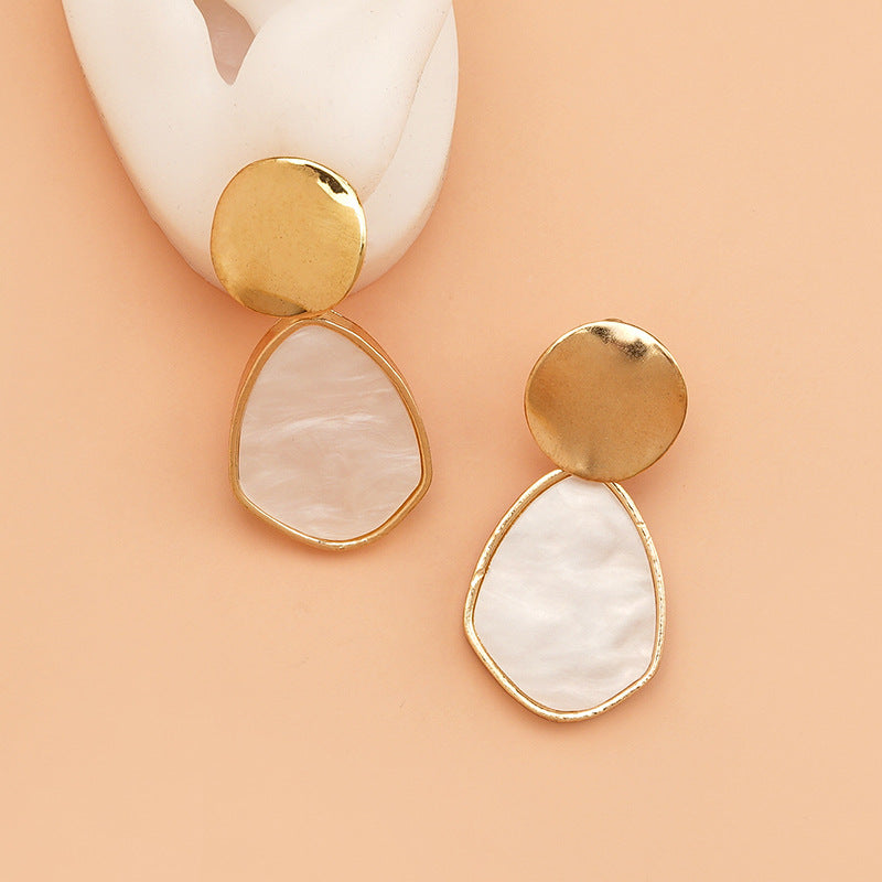 Fashion Creative Simple Love Round Sequins Earrings