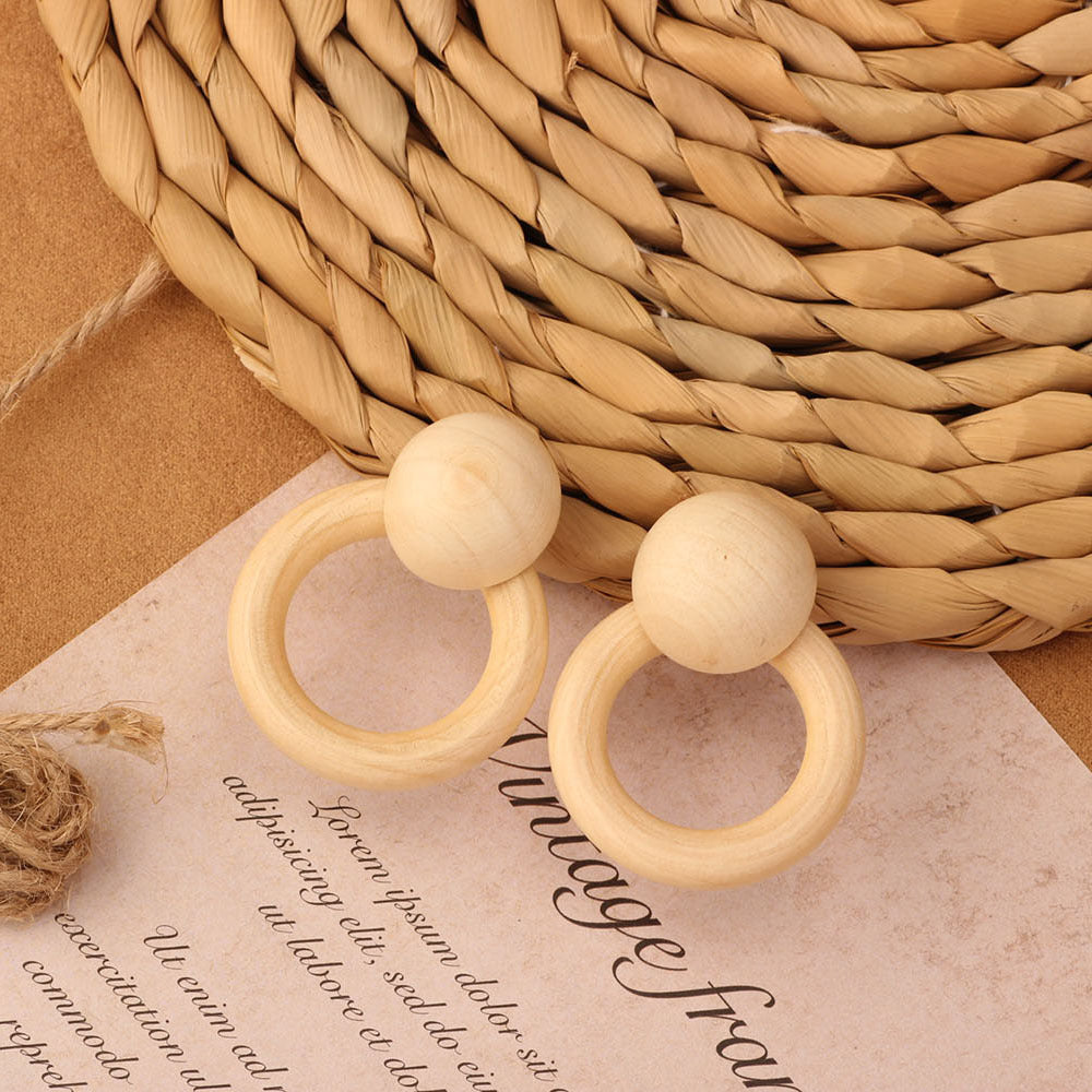 Retro Beach Vacation Bohemian Grass Rattan Woven Female Temperament Long Earrings