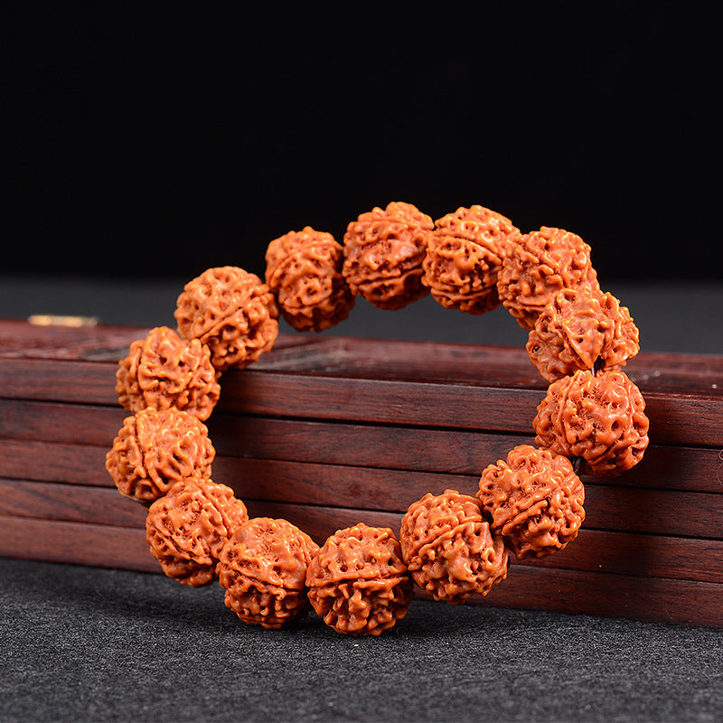 Nepal Bodhi Seeds Ox Bone Beeswax Bracelet