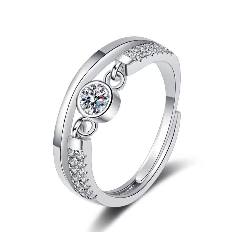 Streaming On Moissanite Female Affordable Luxury Fashion Rings