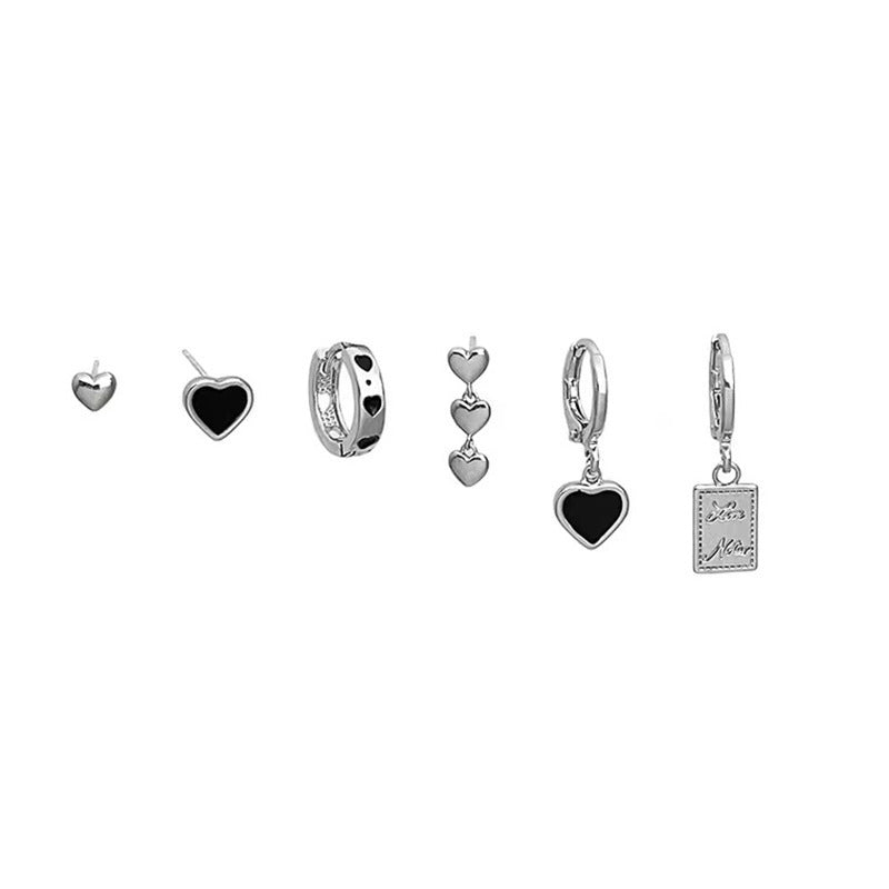 Heart Ear Clip Sweet Cool Hot Trendy Stud Earrings