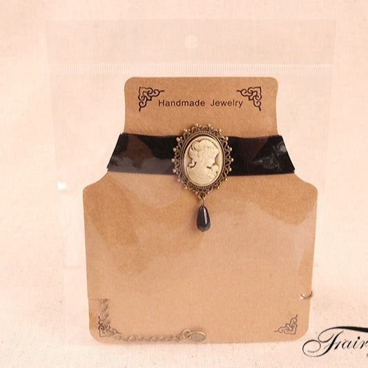 Women's Band Neckband Collar Clavicle Beauty Head Necklaces