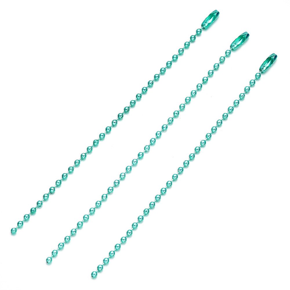 Bead Metal Wave Chain Tag Key Jewelry Accessories