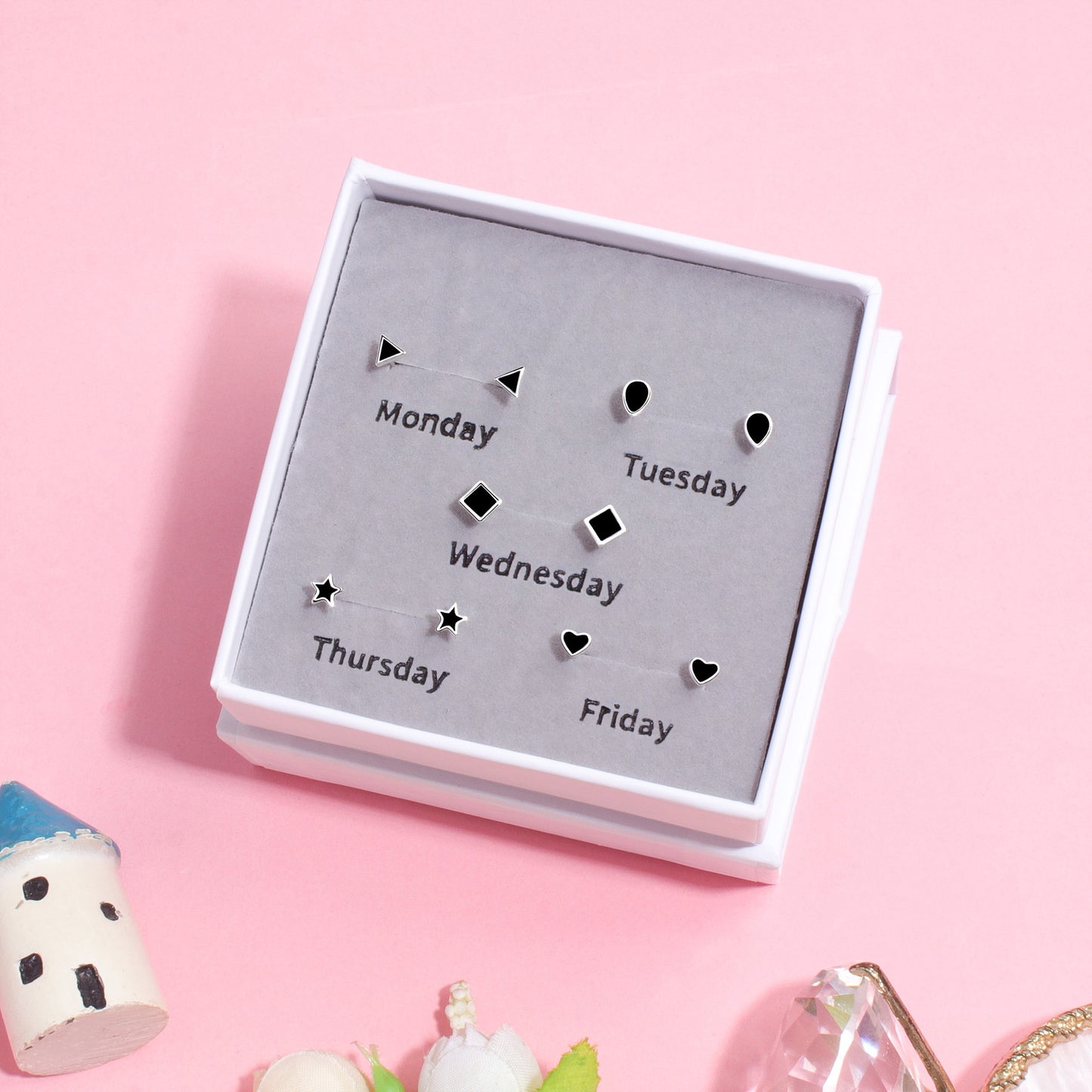 For Week Wearing Birthdays Valentine's Days Earrings