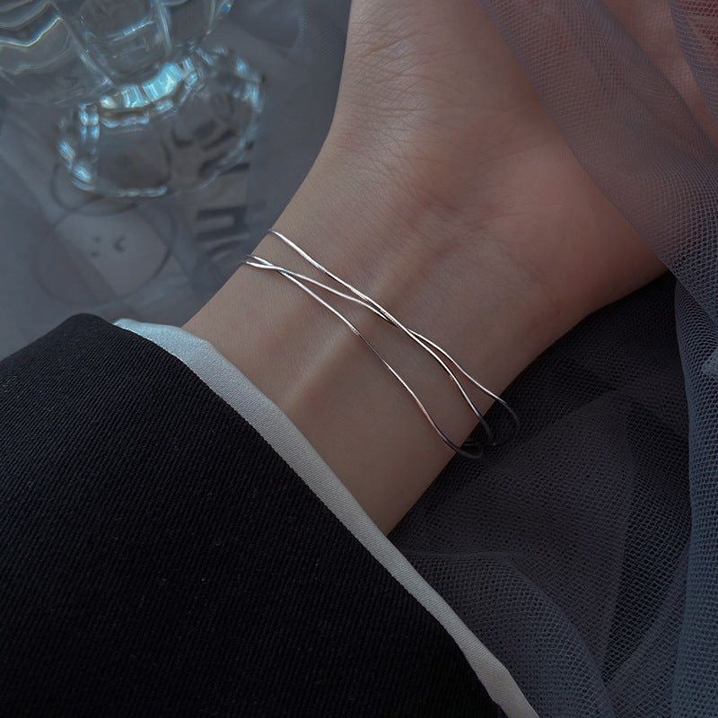 Women's Snake Bone Choker Simple Elegant Cold Style Light Luxury Bracelets