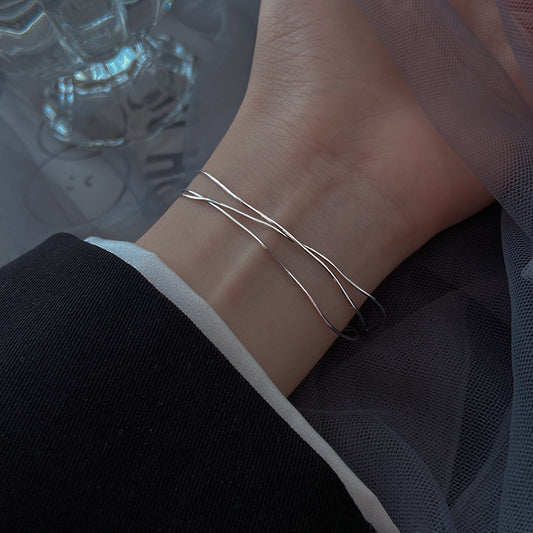 Women's Snake Bone Choker Simple Elegant Cold Style Light Luxury Bracelets