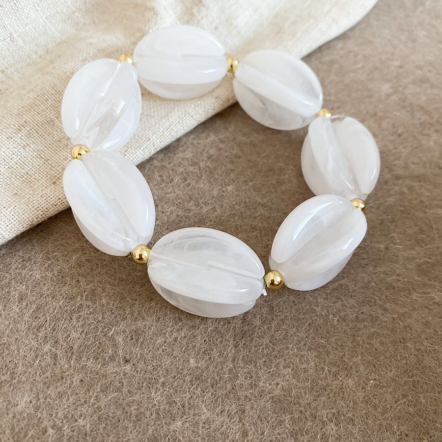 Shadow Flower Beaded Female Summer Dopamine Sweet Jewelry Set
