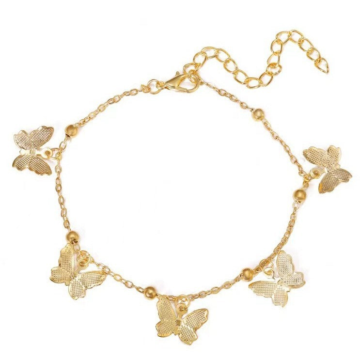 Butterfly Simple Elegant Beach Anklet Foot Bracelets