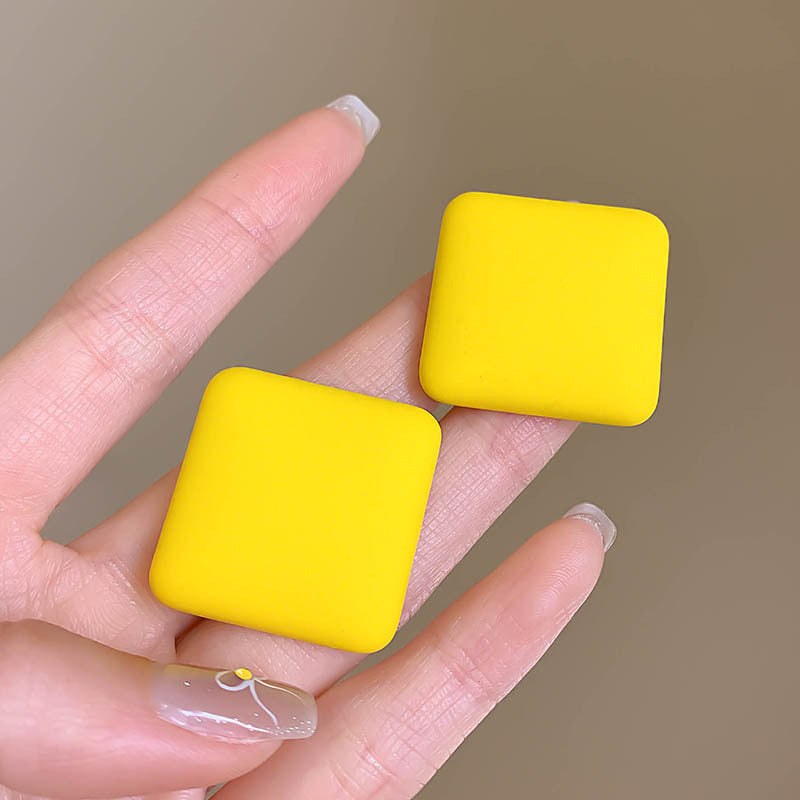 Charming Colored Series Sports Style Female Earrings