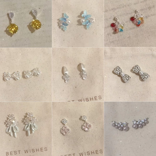 Korean Style Zircon Pearl Cold Simple Elegant Light Luxury Stud Earrings