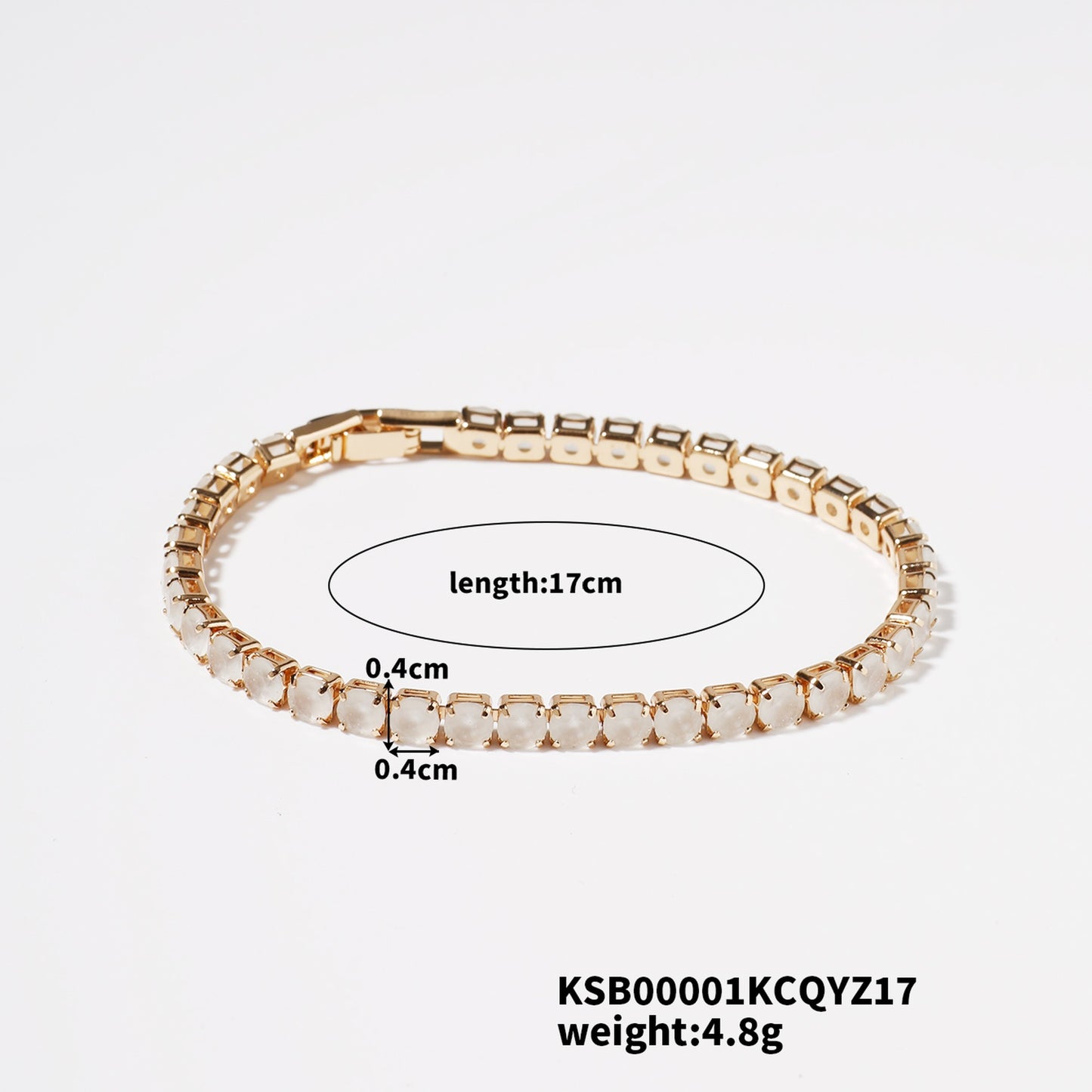 Live Broadcast Full Diamond Female Refined Zircon Luxury Bracelet