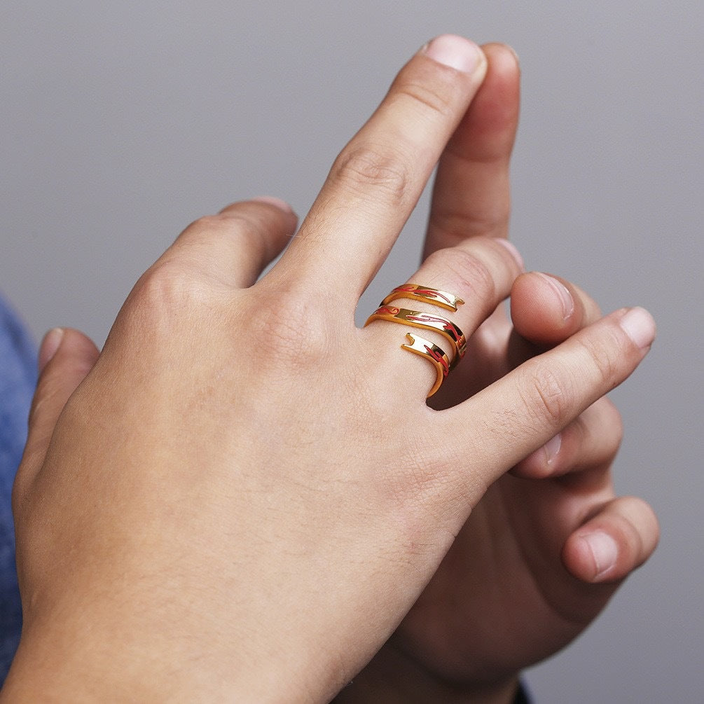 Three Princes Magic Weapon Adjustable Seal Ring