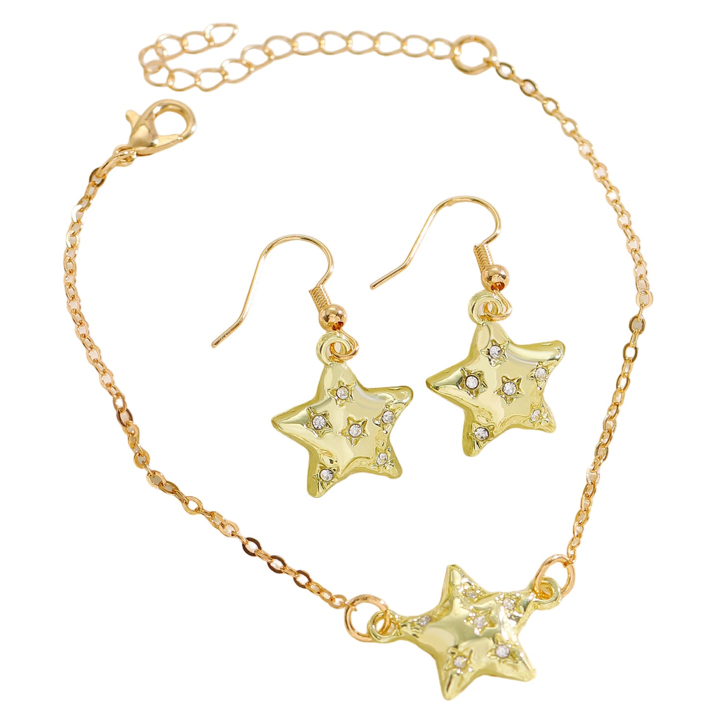 Design Sweet Minimalist Star Diamond Five-pointed Bracelets