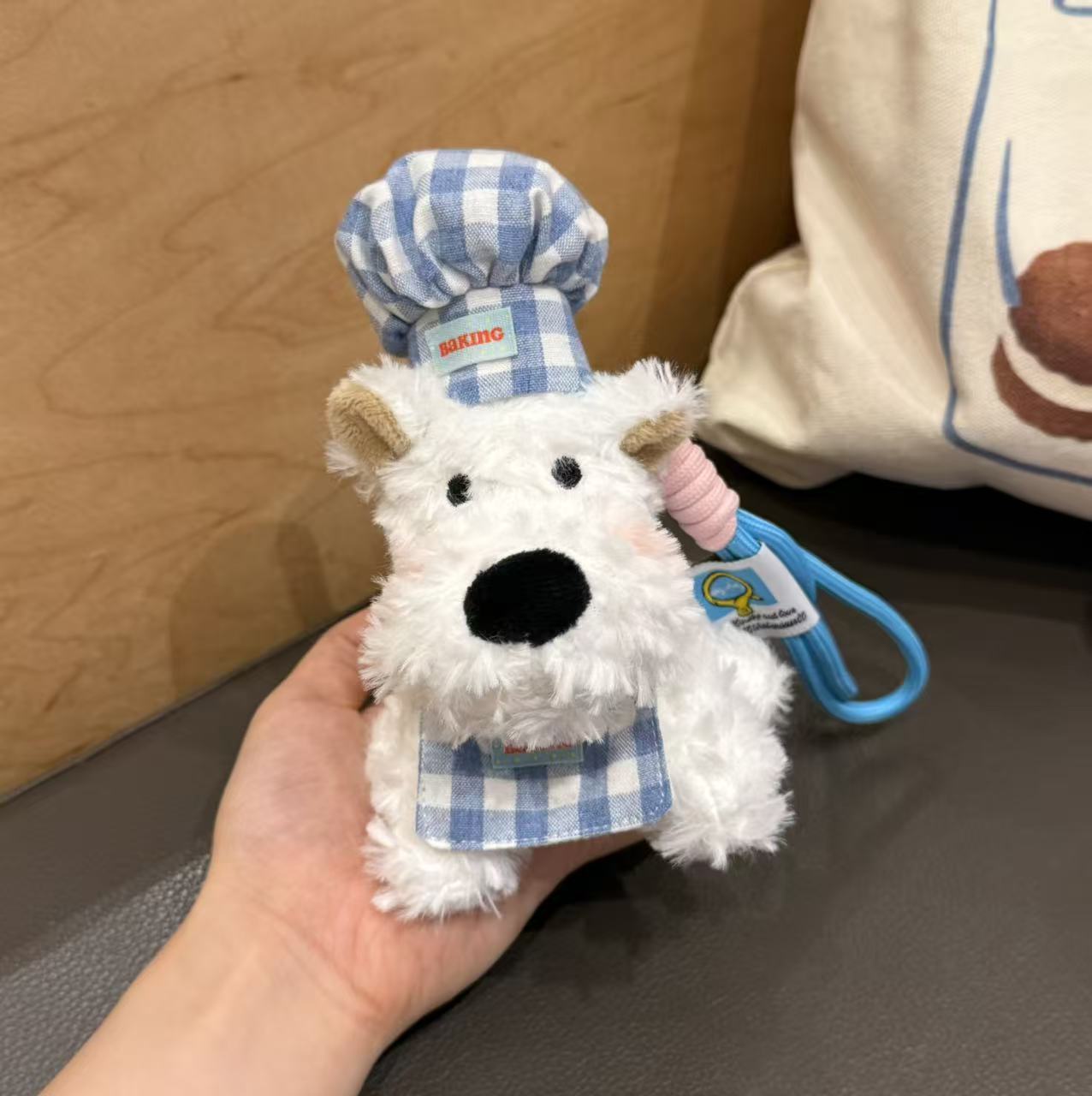 Highland Scrawled Puppy Plush Doll Backpack Cute Hanging Ornaments