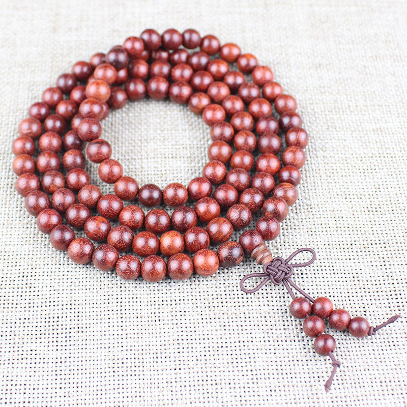Women's & Men's Red Sandalwood Zambia Rosewood Beads Crafts Like Bracelet